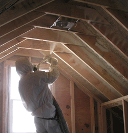 Green Bay WI attic spray foam insulation